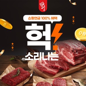 [무료배송+쇼핑연금100%지급] ★회원역대급이벤트★ 온 가족 행복 만찬!!~ 한우모음특선세트(등심+국거리+불고기)